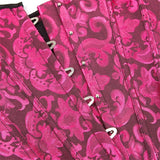 Women's Corset Top Bustier Waist Cincher Jacquard Costume Tops