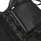 Women's PU Corset Tops Sexy Bustier Crop Top Summer Going Out Strapless Waist Belt Bra