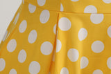 Women's Embroidery Collar Polka Dots 1950s Tea Party Vintage Cocktail Dress