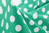 Women's Embroidery Collar Polka Dots 1950s Tea Party Vintage Cocktail Dress