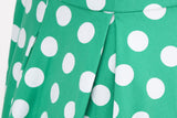 Women's Embroidery Collar Polka Dots 1950s Tea Party Vintage Cocktail Dress