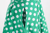 Women's Embroidery Collar Polka Dots 1950s Tea Party Vintage Cocktail Dress