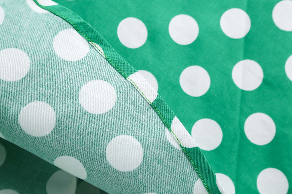 Women's Embroidery Collar Polka Dots 1950s Tea Party Vintage Cocktail Dress