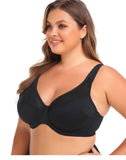 Women's Full Coverage Plus Size Wireless Lace Lift Up Bra