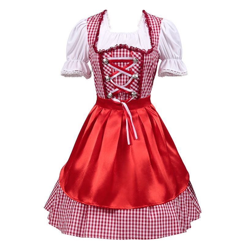 Women's German Dirndl Dress 2 Pcs Bavarian Costumes for Bavarian Oktob – Hiipps