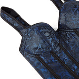 Women's Gothic Jacquard Shoulder Straps Tank Overbust Corset Bustiers