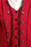 Women's Gothic Steampunk Corset Halloween Costume Coat Victorian Tailcoat Jacket