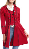 Women's Gothic Steampunk Corset Halloween Costume Coat Victorian Tailcoat Jacket
