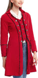 Women's Gothic Steampunk Corset Halloween Costume Coat Victorian Tailcoat Jacket