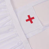 Women's Great War Nurse Costume Dress Historical Vitorian Nurse Top and Skirt Full Set Uniform Deluxe Outfit