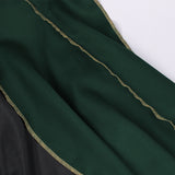 Women's Medieval Cloak Stand Collar Deluxe Velvet Gold Trim Cape for Adult