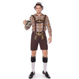 Women's Mens Original Lederhosen German Bavarian Hotpants Trouser Pants Oktoberfest Costume