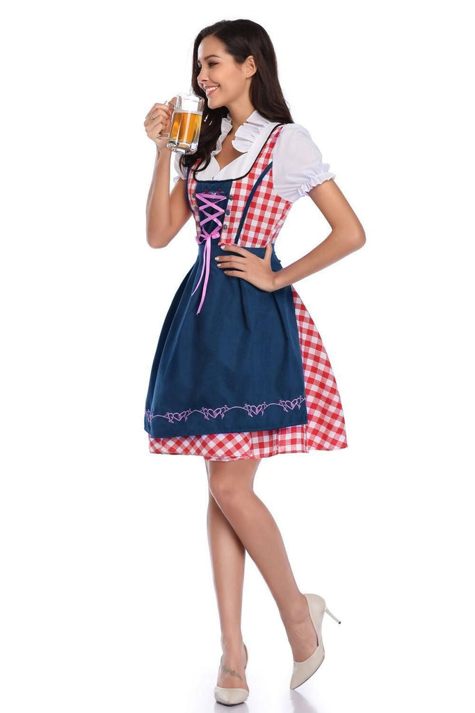 women's oktoberfest dress Women's Oktoberfest Costumes Dirndl German 2Pcs Dresses for Festival B – Hiipps