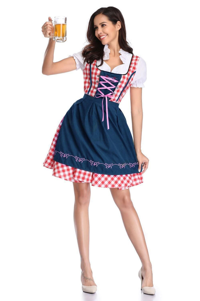 oktoberfest dresses for women Women's Oktoberfest Costumes Dirndl German 2Pcs Dresses for Festival B – Hiipps