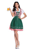 Women's Oktoberfest Costumes Dirndl German 2Pcs Dresses for Festival Bavarian Beer Carnival