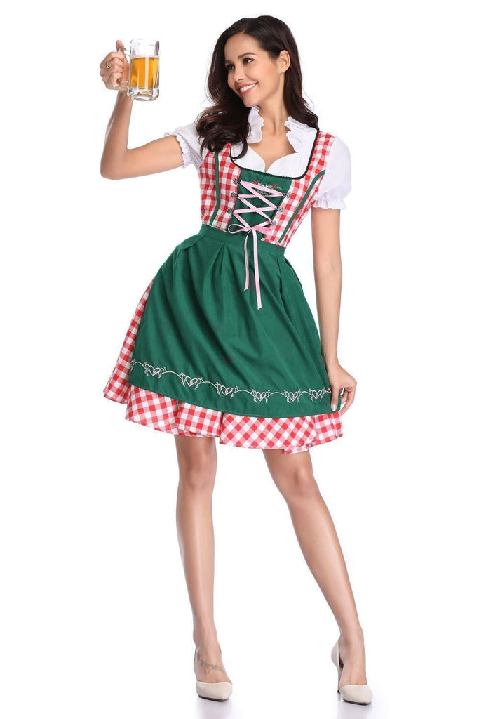 women's oktoberfest dress Women's Oktoberfest Costumes Dirndl German 2Pcs Dresses for Festival B – Hiipps