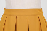 Women's Pleated 1950s Vintage Skirt Floral Print A-line Midi Skirts