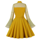 Women's Plus Size Lace Witchy Gothic 40s 50s Retro Vintage Dress