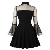 Women's Plus Size Lace Witchy Gothic 40s 50s Retro Vintage Dress