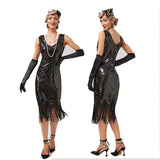 Women's Sequin Dress Simple 1920s Flapper Cocktail Party Dresses