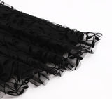 Women's Sleeveless Wrap Ruffle A Line Embroidery Summer Dress