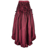 Women's Steampunk Gothic Wrap Skirt Victorian Ruffles Pirate Skirt