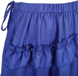 Women's Steampunk Skirt Ruffle High Low Outfits Gothic Plus Size Pirate Dressing