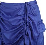 Women's Steampunk Skirt Ruffle High Low Outfits Gothic Plus Size Pirate Dressing