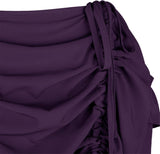 Women's Steampunk Skirt Ruffle High Low Outfits Gothic Plus Size Pirate Dressing