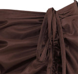 Women's Steampunk Skirt Ruffle High Low Outfits Gothic Plus Size Pirate Dressing