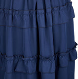 Women's Steampunk Skirt Ruffle High Low Outfits Gothic Plus Size Pirate Dressing
