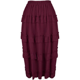 Women's Steampunk Skirt Ruffle High Low Outfits Gothic Plus Size Pirate Dress