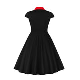 Women's V Neck Summer Vintage 50s Wedding Guest Cocktail Dresses