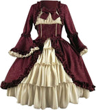 Women's Victorian Gown French Lolita Dress Princess Costume Renaissance Dress Flare Sleeve Court Cosplay