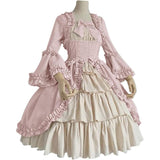 Women's Victorian Gown French Lolita Dress Princess Costume Renaissance Dress Flare Sleeve Court Cosplay