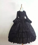 Women's Victorian Gown French Lolita Dress Princess Costume Renaissance Dress Flare Sleeve Court Cosplay