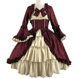 Women's Victorian Gown French Lolita Dress Princess Costume Renaissance Dress Flare Sleeve Court Cosplay