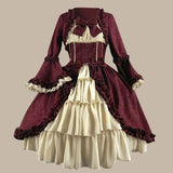 Women's Victorian Gown French Lolita Dress Princess Costume Renaissance Dress Flare Sleeve Court Cosplay