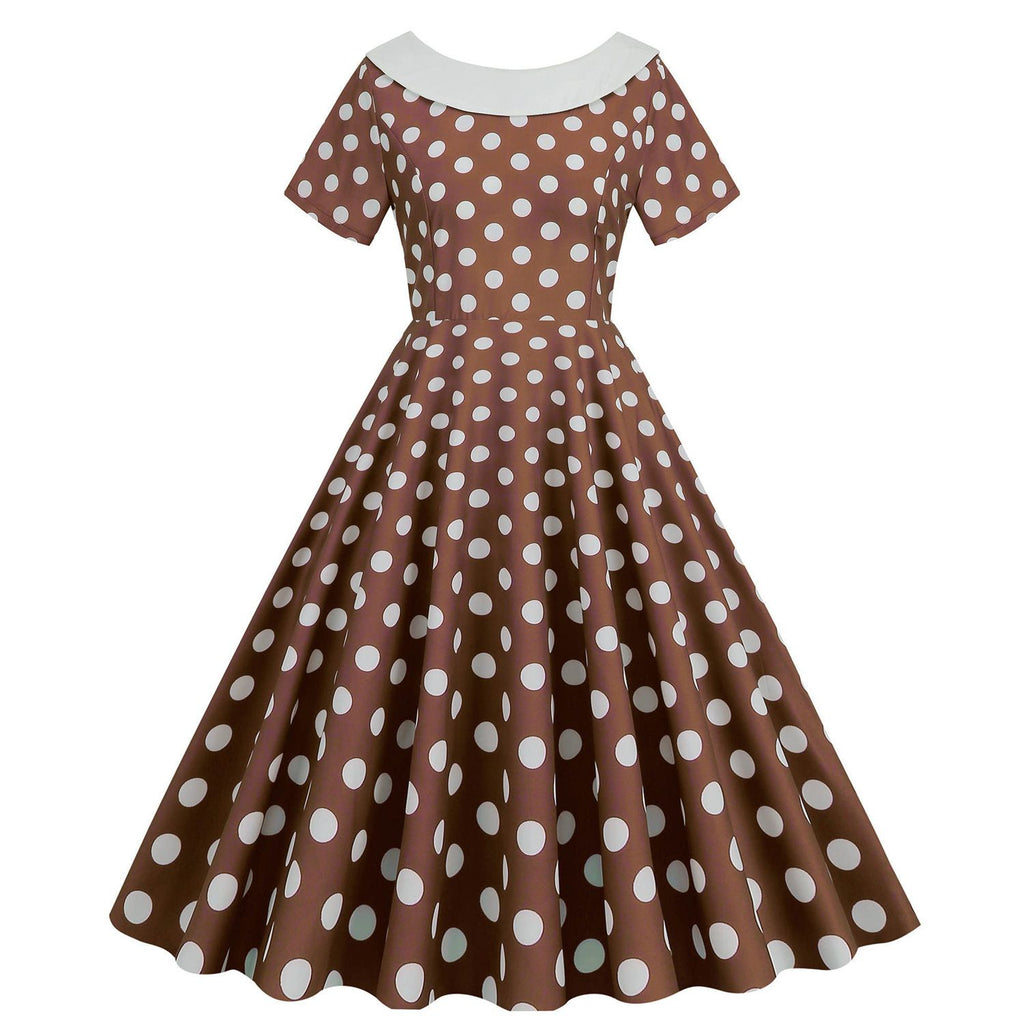 Women's Vintage 1950's Polka Dot Spring Garden Rockabilly Swing Prom P – Hiipps