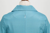 Women's Vintage 1950s Plaid Belt Slim-Fit Swing Retro Dress Mid-Length Dress