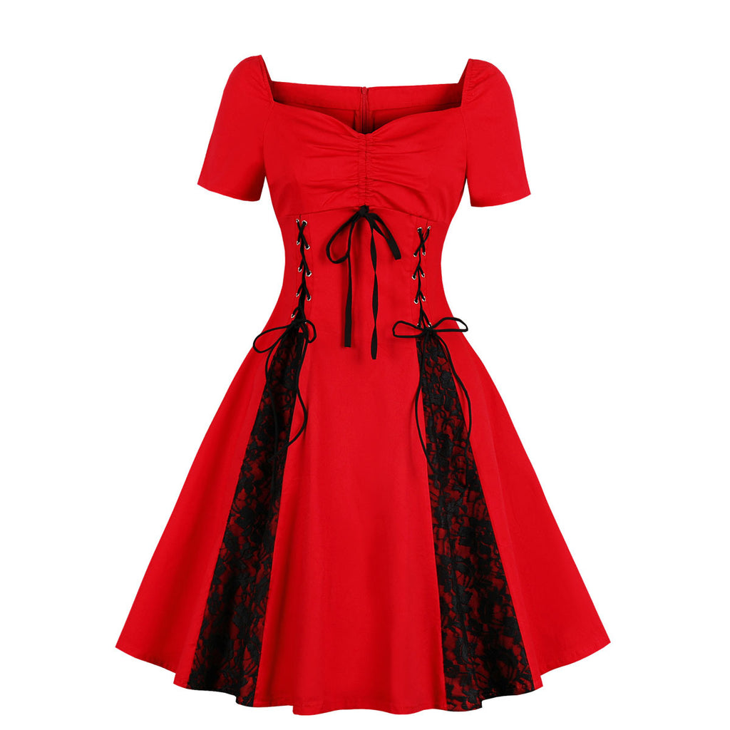 Women's Vintage Dress 1950s Plus Size Party Cocktail Dress