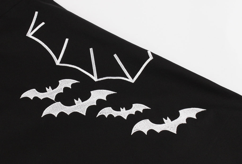 Women's Vintage Plus Size Halloween Gothic Bat Swing Dress