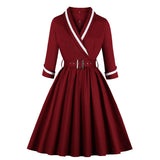 Women's Vintage Polka Dot 1950s Retro Rockabilly Swing Dresses