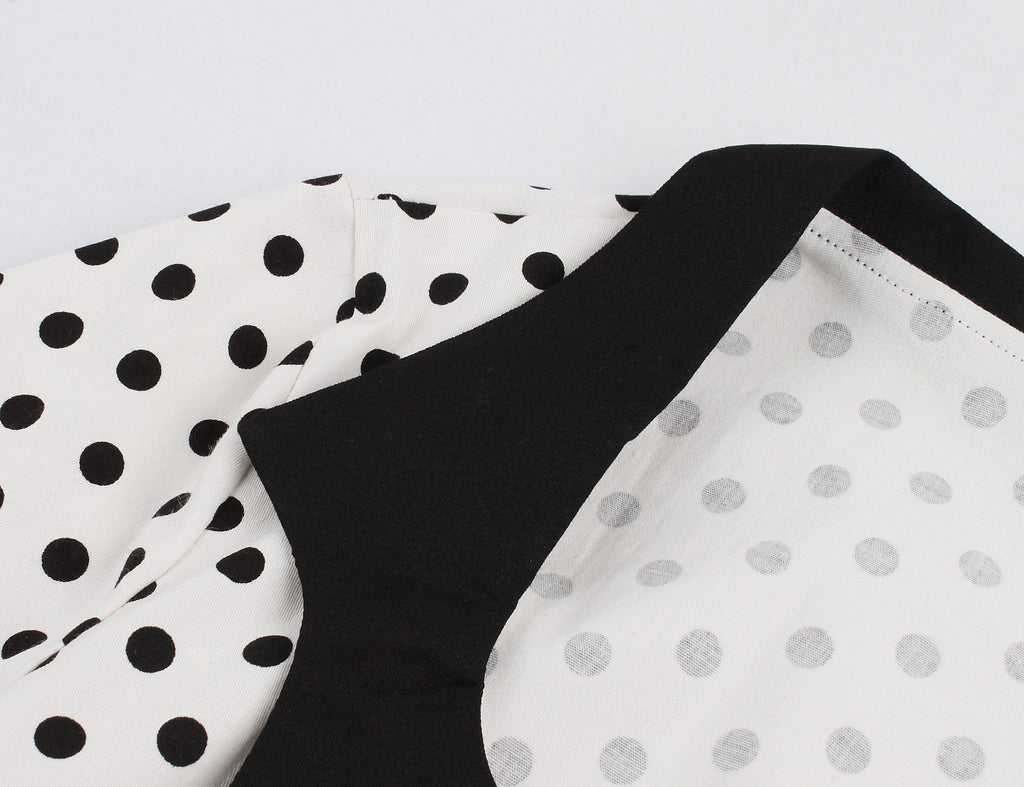 Women's Vintage Polka Dot 1950s Retro Rockabilly Swing Tea Dresses