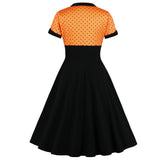 Women's Vintage Polka Dot 1950s Retro Rockabilly Swing Tea Dresses