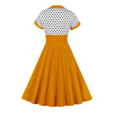 Women's Vintage Polka Dot 1950s Retro Rockabilly Swing Tea Dresses