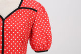 Women's Vintage Retro Polka Audrey Dress 1950s Cocktail Dress