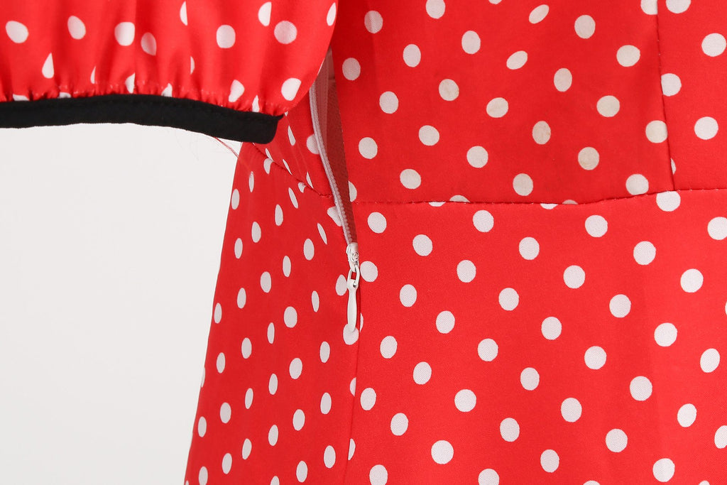 Women's Vintage Retro Polka Audrey Dress 1950s Cocktail Dress