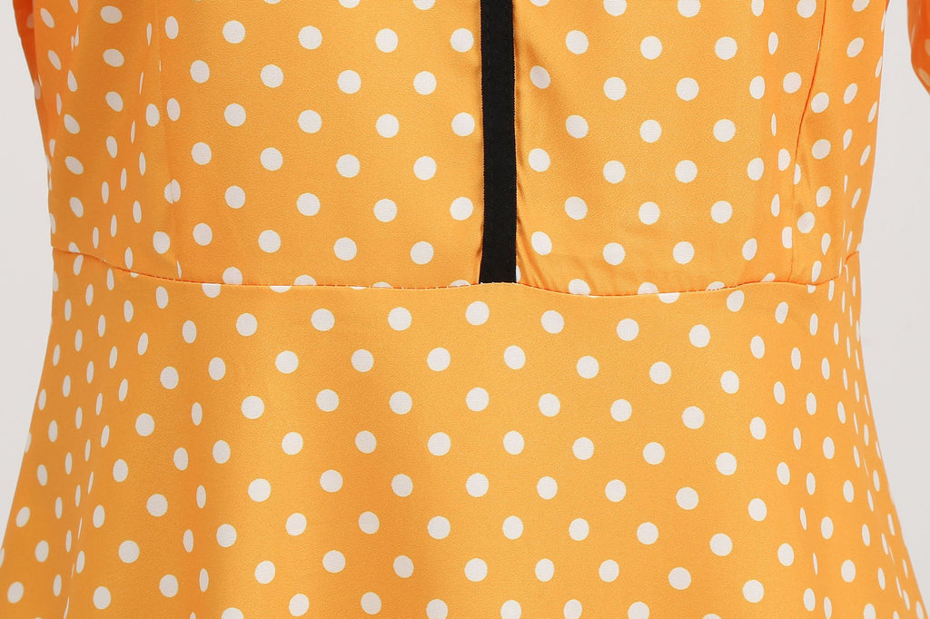 Women's Vintage Retro Polka Audrey Dress 1950s Cocktail Dress