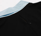 Women's Vintage Short Sleeve A Line Midi Summer Dress with Belt